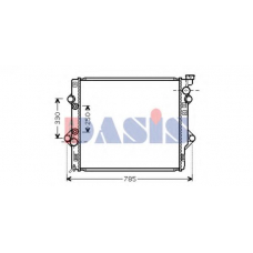 210166N AKS DASIS Радиатор, охлаждение двигателя