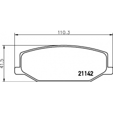 8DB 355 006-161 HELLA PAGID Комплект тормозных колодок, дисковый тормоз