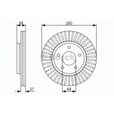 0 986 479 A28 BOSCH Тормозной диск