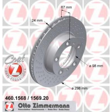 460.1568.20 ZIMMERMANN Тормозной диск