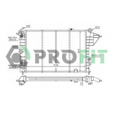 PR 5078A1 PROFIT Радиатор, охлаждение двигателя