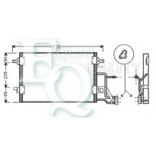 CO0008 EQUAL QUALITY Конденсатор, кондиционер