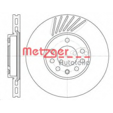 6494.10 METZGER Тормозной диск