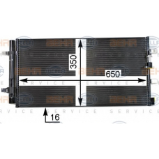 8FC 351 319-481 HELLA Конденсатор, кондиционер