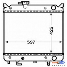 8MK 376 773-001 HELLA Радиатор, охлаждение двигателя