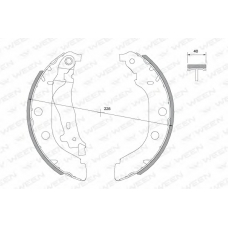 152-2047 WEEN Комплект тормозных колодок