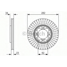 0 986 479 868 BOSCH Тормозной диск