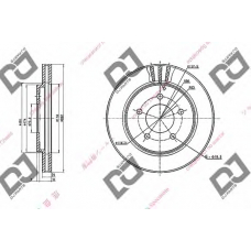 BD1647 DJ PARTS Тормозной диск