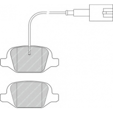 FDB4321 FERODO Комплект тормозных колодок, дисковый тормоз