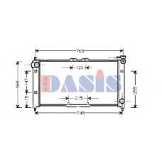 110400N AKS DASIS Радиатор, охлаждение двигателя