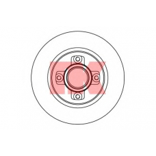 201951 NK Тормозной диск