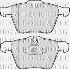 BBP2058 BORG & BECK Комплект тормозных колодок, дисковый тормоз