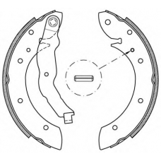 BSA2147.00 OPEN PARTS Комплект тормозных колодок