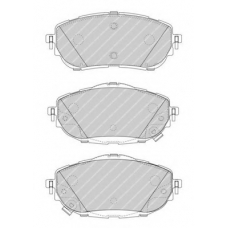 FDB4648 FERODO Комплект тормозных колодок, дисковый тормоз