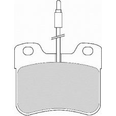 FD6369A NECTO Комплект тормозных колодок, дисковый тормоз