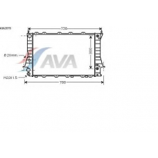 AIA2078 AVA Радиатор, охлаждение двигателя