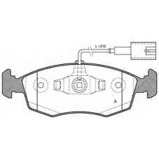 BPA0172.52 OPEN PARTS Комплект тормозных колодок, дисковый тормоз