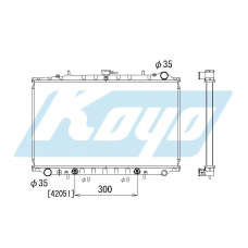 PA020206 KOYO P-tank corrugate-fin ass'y