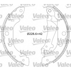 553853 VALEO Комплект тормозных колодок