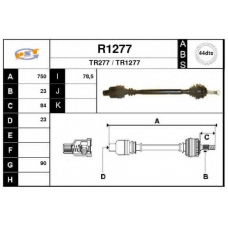 R1277 SNRA Приводной вал