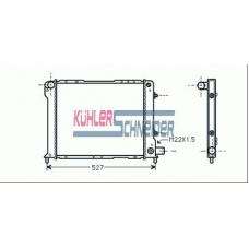1707101 KUHLER SCHNEIDER Радиатор, охлаждение двигател