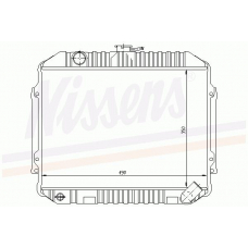 62811 NISSENS Радиатор, охлаждение двигателя