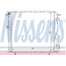 63955 NISSENS Радиатор, охлаждение двигателя