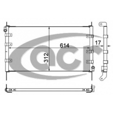 300176 ACR Конденсатор, кондиционер