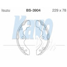 BS-3904 KAVO PARTS Комплект тормозных колодок