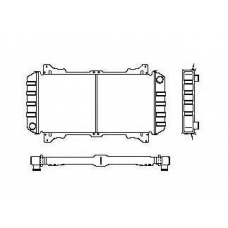 514009 NRF Радиатор, охлаждение двигател