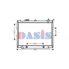 110059N AKS DASIS Радиатор, охлаждение двигателя