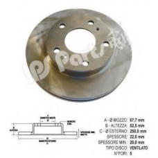 IBT-1183 IPS Parts Тормозной диск