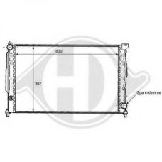 8101103 DIEDERICHS Радиатор, охлаждение двигателя