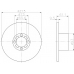 MDC75 MINTEX Тормозной диск