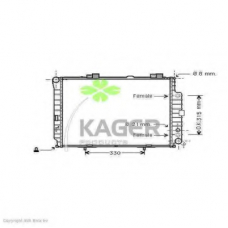 31-0627 KAGER Радиатор, охлаждение двигателя