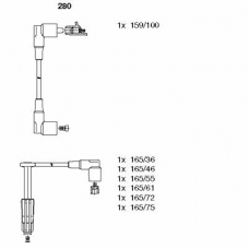 280 BREMI Комплект проводов зажигания