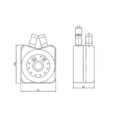 31304 NRF Масляный радиатор, двигательное масло