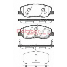 1226.02 METZGER Комплект тормозных колодок, дисковый тормоз