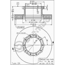 09.7771.10 BREMBO Тормозной диск