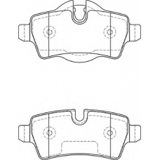 FD7315A NECTO Комплект тормозных колодок, дисковый тормоз