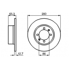 0 986 478 118 BOSCH Тормозной диск