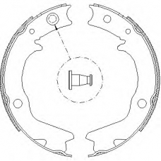 4702.00 ROADHOUSE Комплект тормозных колодок, стояночная тормозная с
