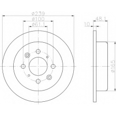 8DD 355 103-111 HELLA Тормозной диск