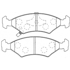 PK-0051 JNBK Колодки тормозные