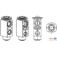 8UW 351 234-431 HELLA Расширительный клапан, кондиционер