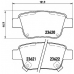 P 83 047 BREMBO Комплект тормозных колодок, дисковый тормоз