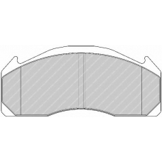 FCV1962B FERODO Комплект тормозных колодок, дисковый тормоз