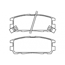 21875 158  0 5 T4047 TEXTAR Колодки торм.зад. opel frontera, monterey, isuzu