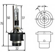 8GS 007 001-241 HELLA Лампа накаливания, основная фара; Лампа накаливани