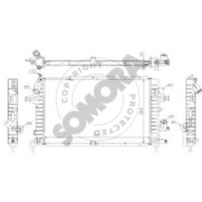 211840A SOMORA Радиатор, охлаждение двигателя